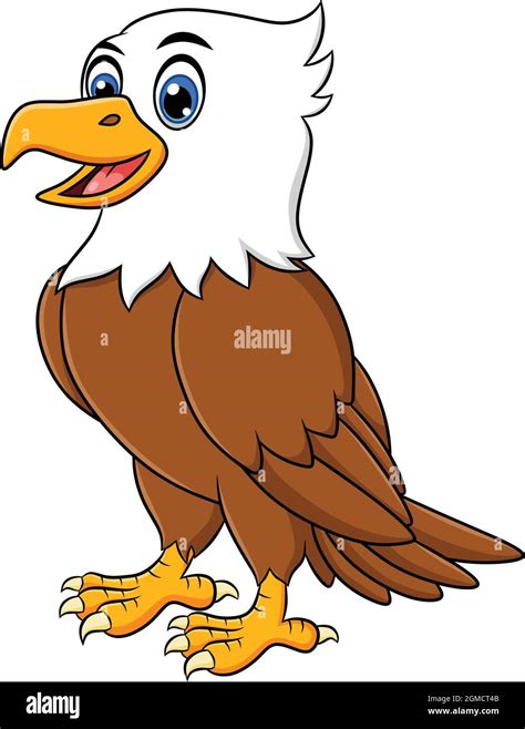 Cute Bald Eagle cartoon vector illustration Stock Vector Image & Art - Alamy