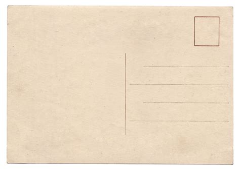 Blank old vintage postcard isolated - Kind Of Normal