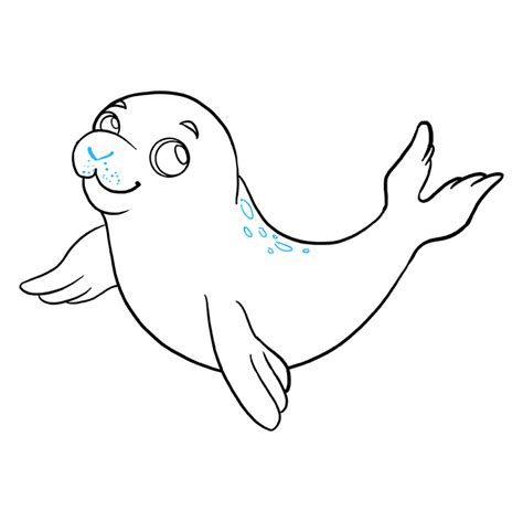 How to Draw a Baby Seal - Really Easy Drawing Tutorial