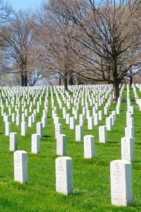 Gravestone of JFK on Arlington National Cemetery Editorial Photography ...