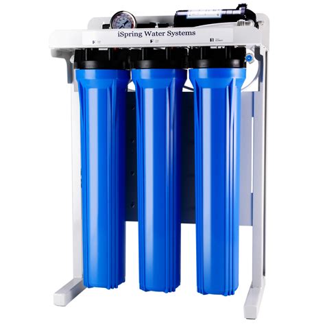iSpring RCB3P 300 GPD Light Commercial Reverse Osmosis Water System W/Booster Pump and 20"x 2.5 ...
