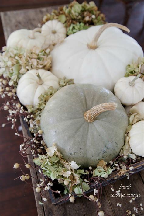 20+ White Pumpkin Fall Decor - PIMPHOMEE