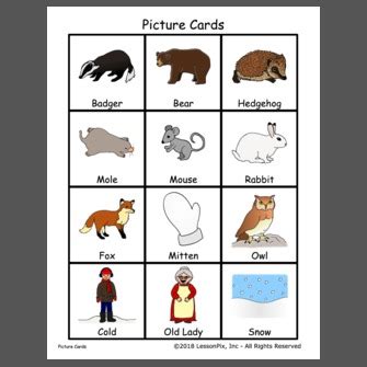 Lesson Plan: The Mitten-Story Characters and Sequence