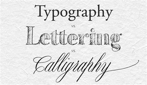 What's the Difference Between Typography, Lettering, and Calligraphy ...