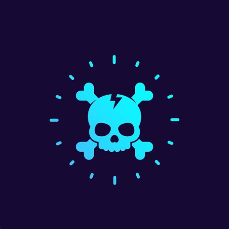 Skull and bones vector illustration for logo design 2405753 Vector Art at Vecteezy