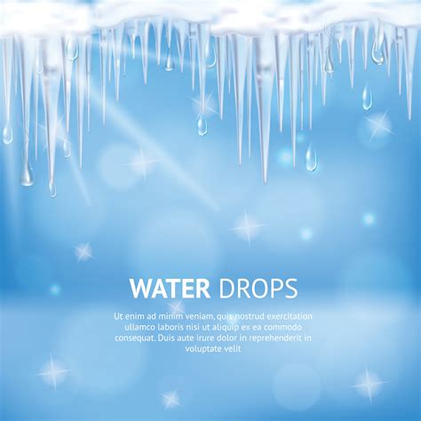 Water Drops Abstract Poster Vector Illustration 2383666 Vector Art at ...