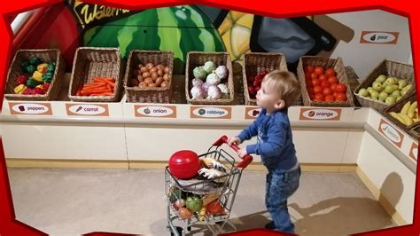 Indoor Playground Near Me At Irish Imaginarium Museum | Shopping In A Toddler Supermarket - YouTube