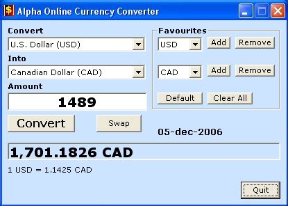 World Currencies: Currency Exchange Calculator