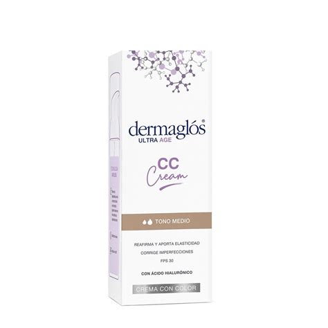 Crema Facial Dermaglós CC Cream Ultra Age Hidratante de Día Fps 30 x 50 ...