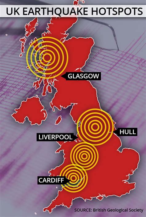 UK EARTHQUAKE RISK MAPPED: Could YOUR town be struck by a QUAKE ...