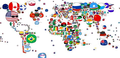 Polandball Map Of The World - Mexico Map