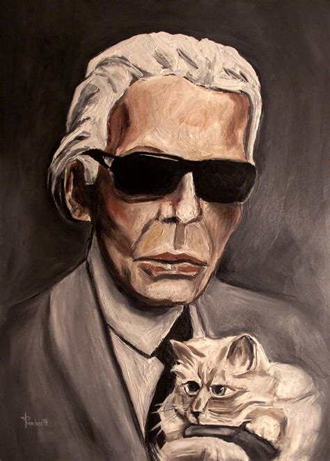 Karl Lagerfeld Painting at PaintingValley.com | Explore collection of ...