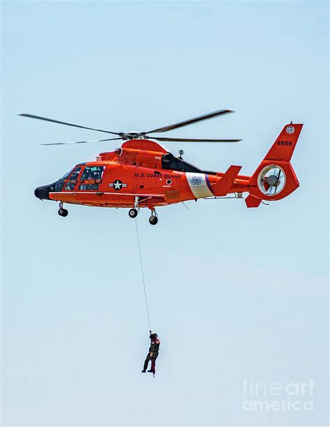 Coast Guard Rescue Helicopter Photograph by Nick Zelinsky Jr