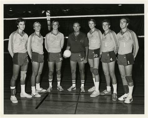 UCLA Men's Volleyball Team with coach, 1982 | University Archives | Centennial |UCLA History ...