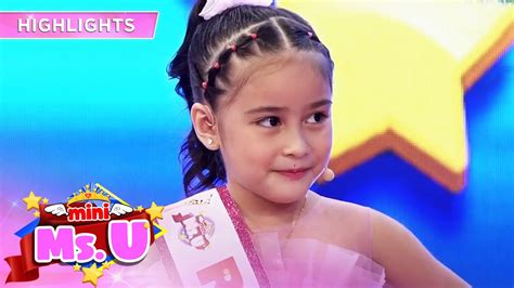 Mini Miss U Janina makes different cat sounds | It's Showtime Mini Miss ...