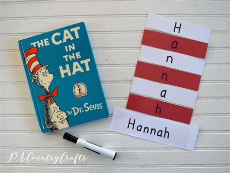 Cat in the Hat Name Practice Activity — PACountryCrafts