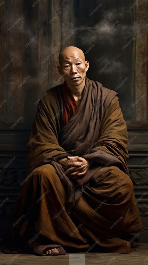 Premium AI Image | Tibetan Monk in Meditation