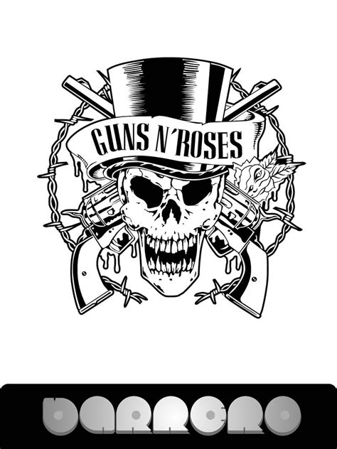 Thejagielskifamily: Guns N Roses Logo Black And White