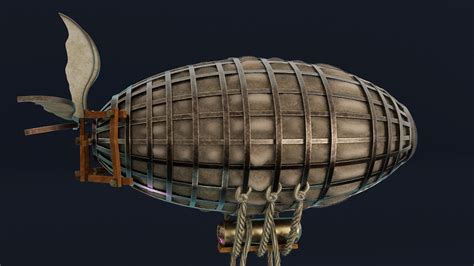 steampunk blimp on Behance