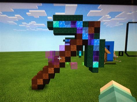 I enchanted the diamond pickaxe I made in my first post. : r/Minecraft