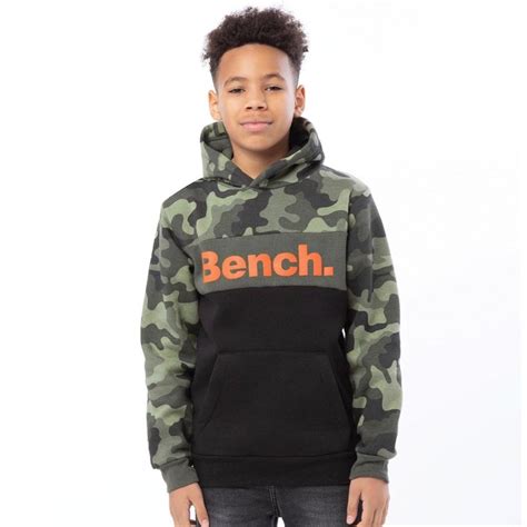 Buy Bench Junior Boys Zach Hoodie Camo