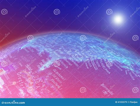 Globe map stock illustration. Illustration of continent - 4103379