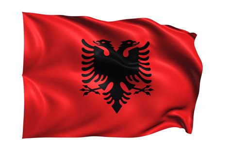 Albania Waving flag Realistic Transparent Background 15309565 PNG