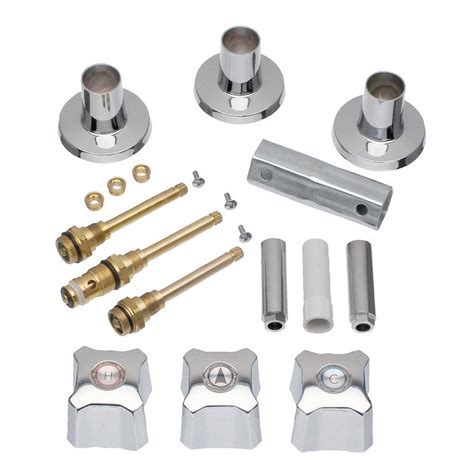 DANCO 3-Handle Tub and Shower Rebuild Trim Kit for KOHLER in Chrome-39672 - The Home Depot