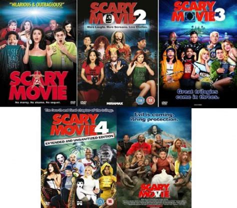 Amazon.com: Scary Movie Complete DVD Collection [5 Discs] Boxset: 1 / 2 ...