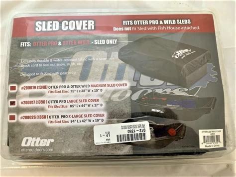 OTTER PRO LARGE SLED TRAVEL COVER 200017 1530 85" x 44" x 17" | eBay