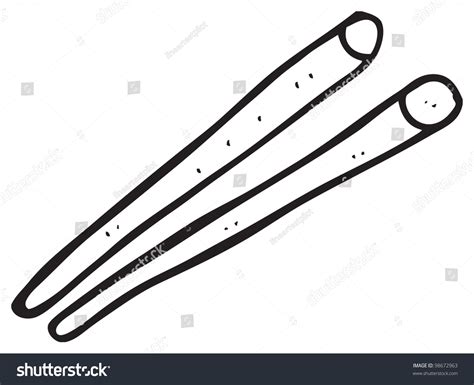 Cartoon Chopsticks Stock Photo 98672963 : Shutterstock