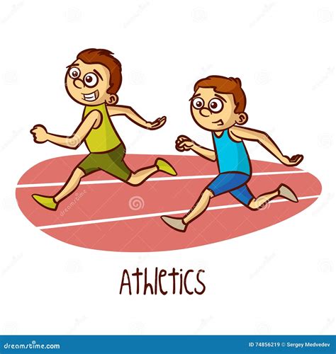 Summer Olympic Sports Athletics Stock Vector - Illustration of girl, people: 74856219