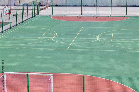 Football field artificial grass Stock Photo | Adobe Stock