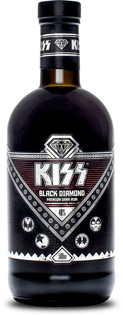 Kiss Black Diamond Premium Dark Rum - Brands For Fans