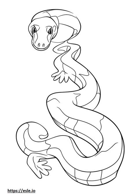 Pied Ball Python coloring pages - free printable