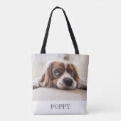 Custom Dog Photo Double Sided Tote | Zazzle