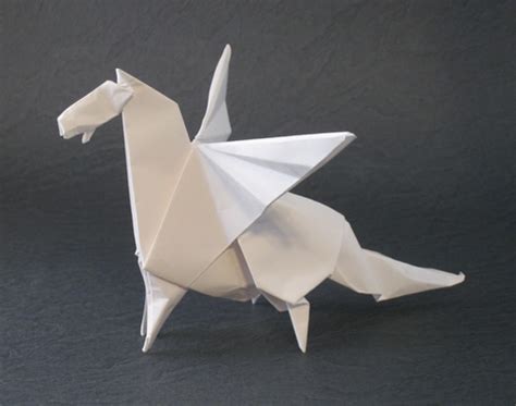 origami Pegasus Amerkeshev 1 3D ~ easy make origami instructions for kids