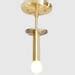 Modern Brass Sputnik Chandelier Light Fixture With Agate Stone
