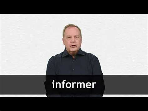 INFORMER definition and meaning | Collins English Dictionary