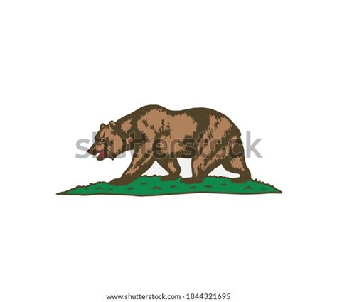 California Bear Flag California Vector Illustration Stock Vector ...