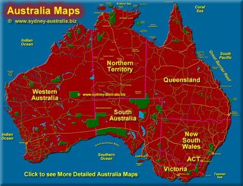 Australia Political Map With Capitals - United States Map