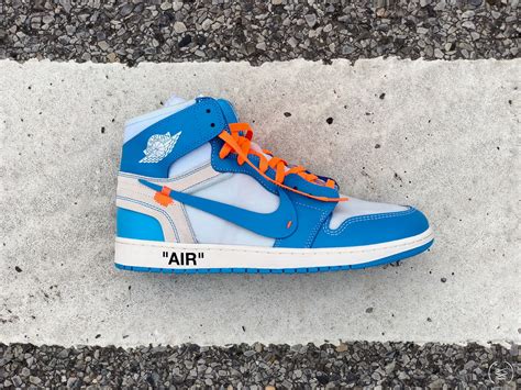 Here's a Detailed Look at Virgil Abloh's Off-White Air Jordan 1 'UNC' - WearTesters