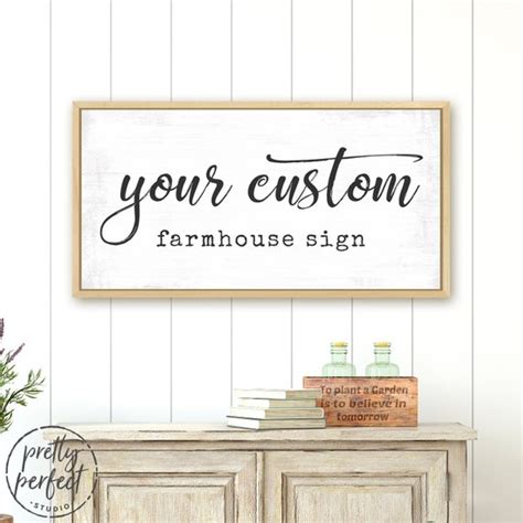 Custom Farmhouse Signs | Etsy