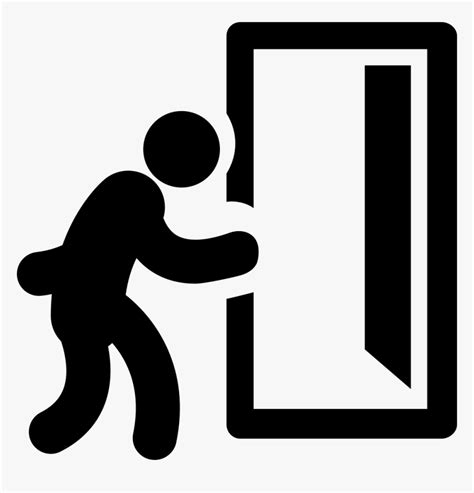 Transparent Exit Door Png - Walking Out The Door Clipart, Png Download ...