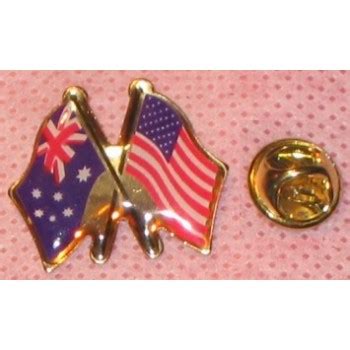 Lapel Pin - Australian & USA Flags