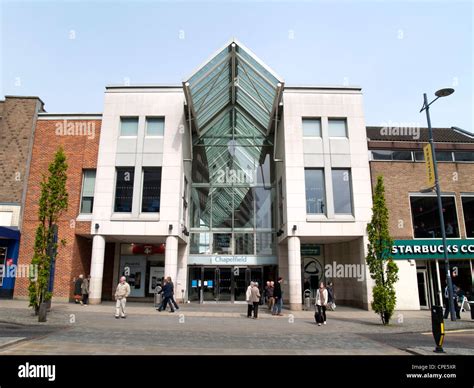 St Stephen's Street Entrance to Chapelfield Shopping Centre in Stock ...