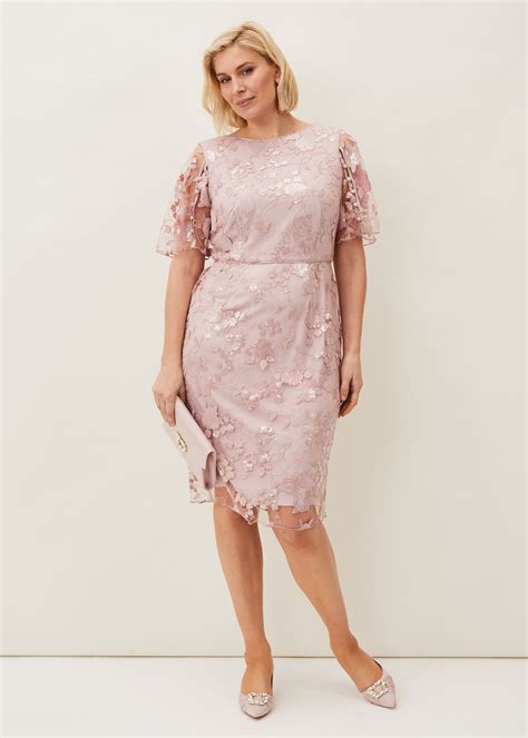 Harlow Sequin Lace Dress | Phase Eight