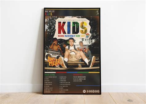 MAC MILLER K.I.D.S. Music Album Digital Print Music Print Vintage ...