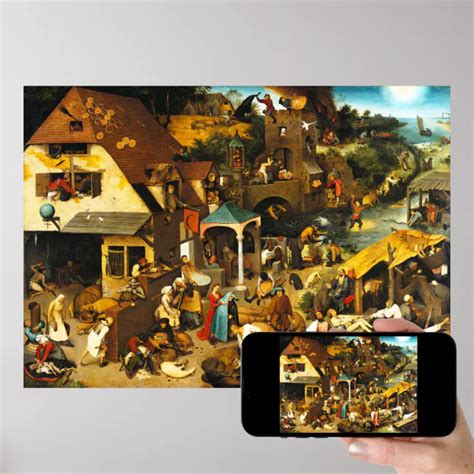 Pieter Bruegel Netherlandish Proverbs Poster | Zazzle