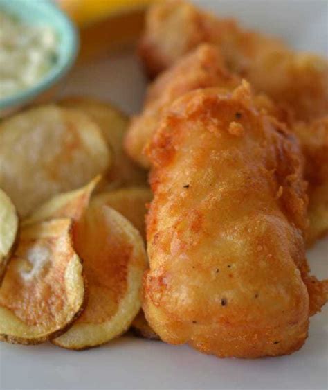 Beer Battered Fried Cod with Fresh Chips - Small Town Woman